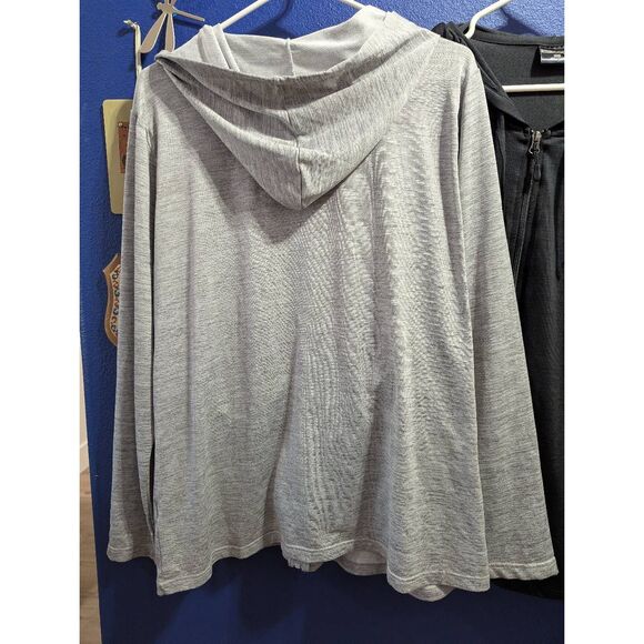 32 Degrees Set of 2 Cool Lightweight Zip Up Hoodies - Black & Gray - Picture 4 of 11